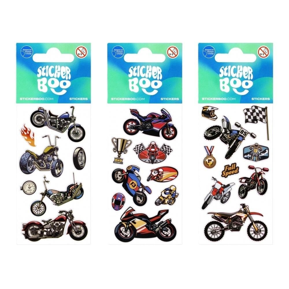 Naklejki z motywami motocyklowymi Sticker BOO mix