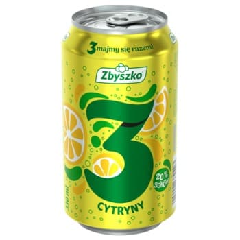 Napój gazowany Zbyszko 3 Cytryny 330 ml puszka