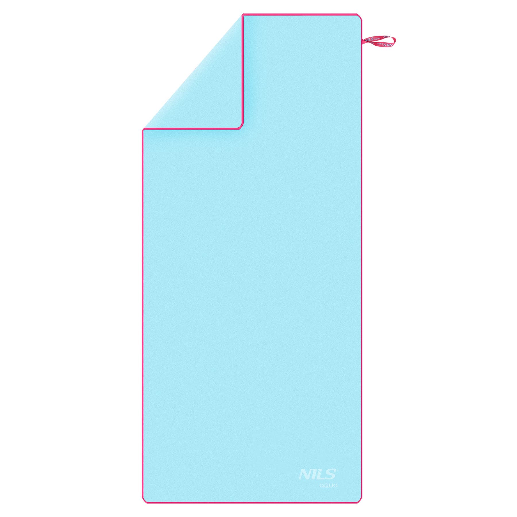 Jasnoniebieski ręcznik z mikrofibry 200 x 90 cm Nils Aqua