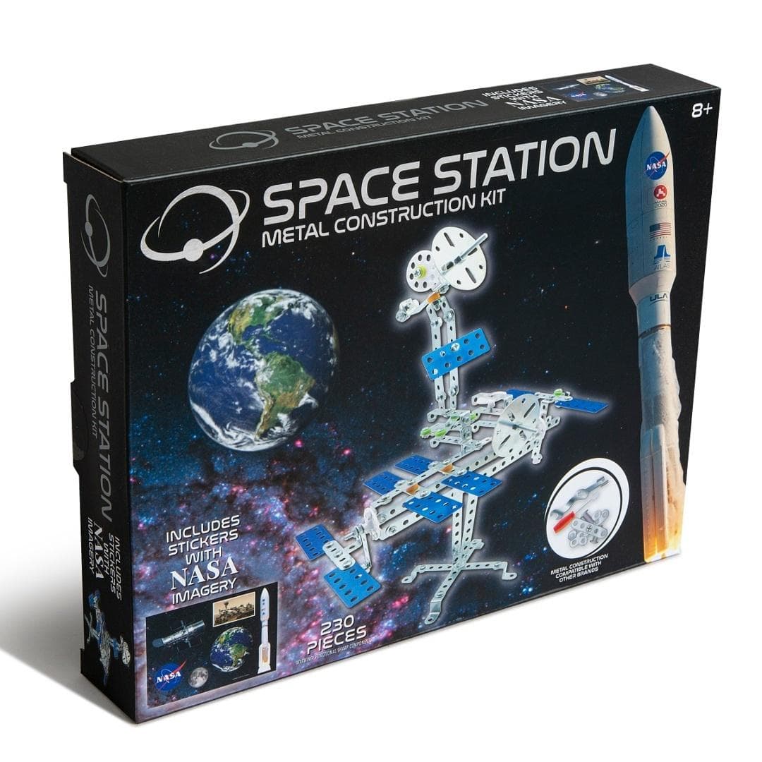 NASA Stacja Kosmiczna Metalowa 230 Elementów dla Dzieci