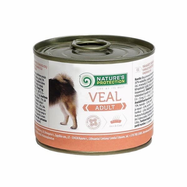 Nature's Protection Adult Veal - karma dla psów dorosłych 200g