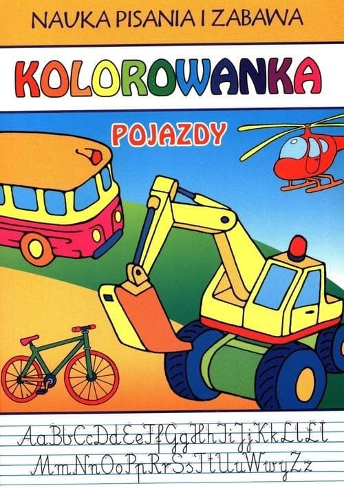 Kolorowanka edukacyjna Pojazdy Nauka pisania - Beata Guzowska