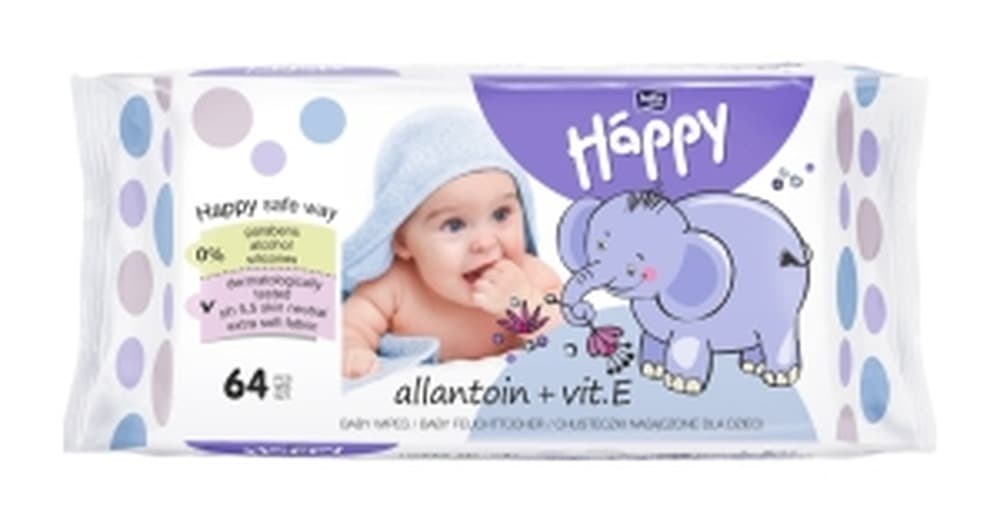 Bella Happy Chusteczki Nawilżane dla Dzieci 64 sztuki