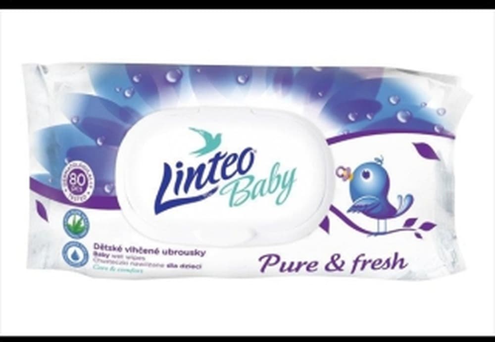 Chusteczki nawilżane Linteo Baby P&FR 80 sztuk
