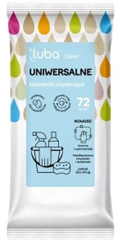 Luba Chusteczki nawilżane uniwersalne 72 sztuki
