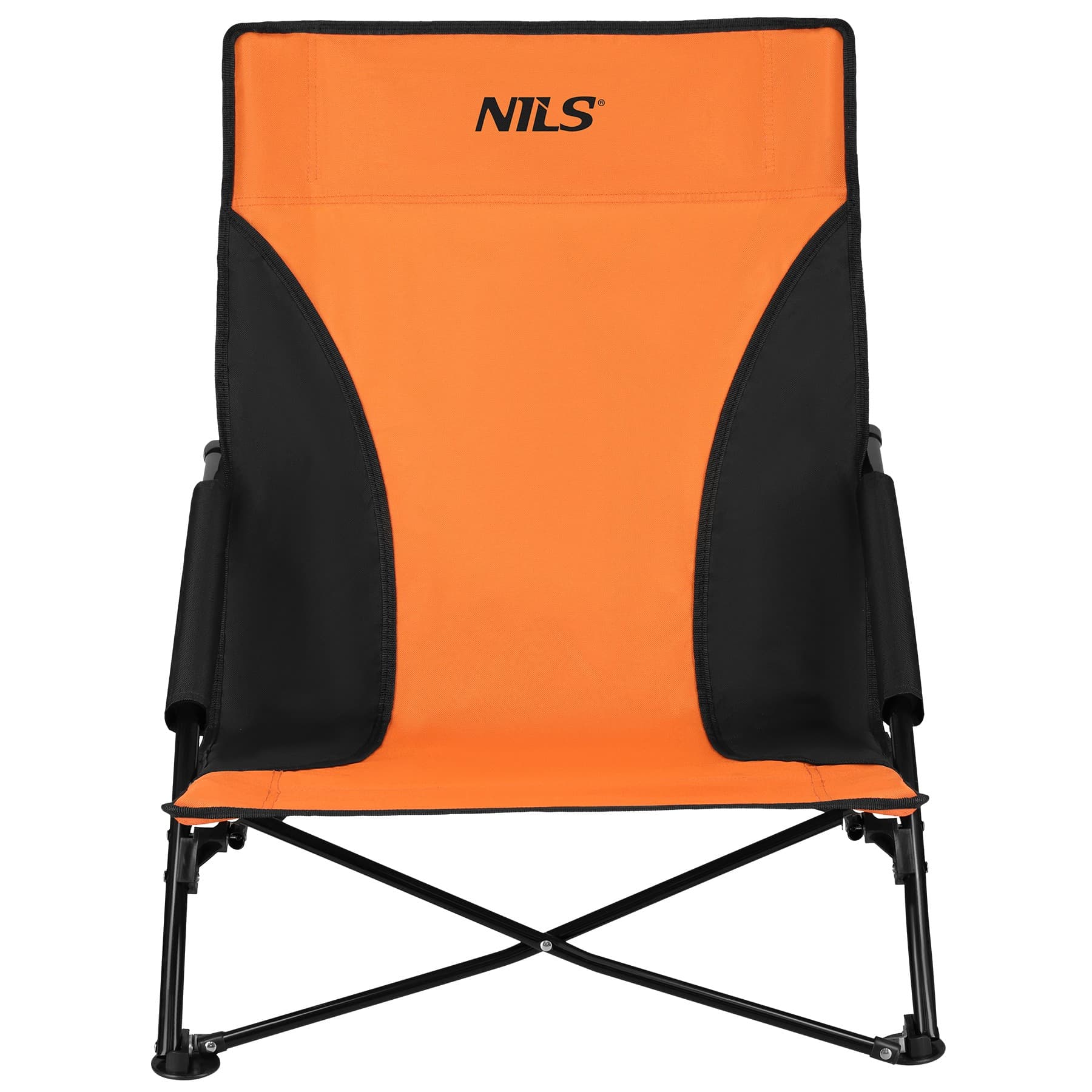 Krzesło plażowe Nils NC3035 pomarańczowo-czarne