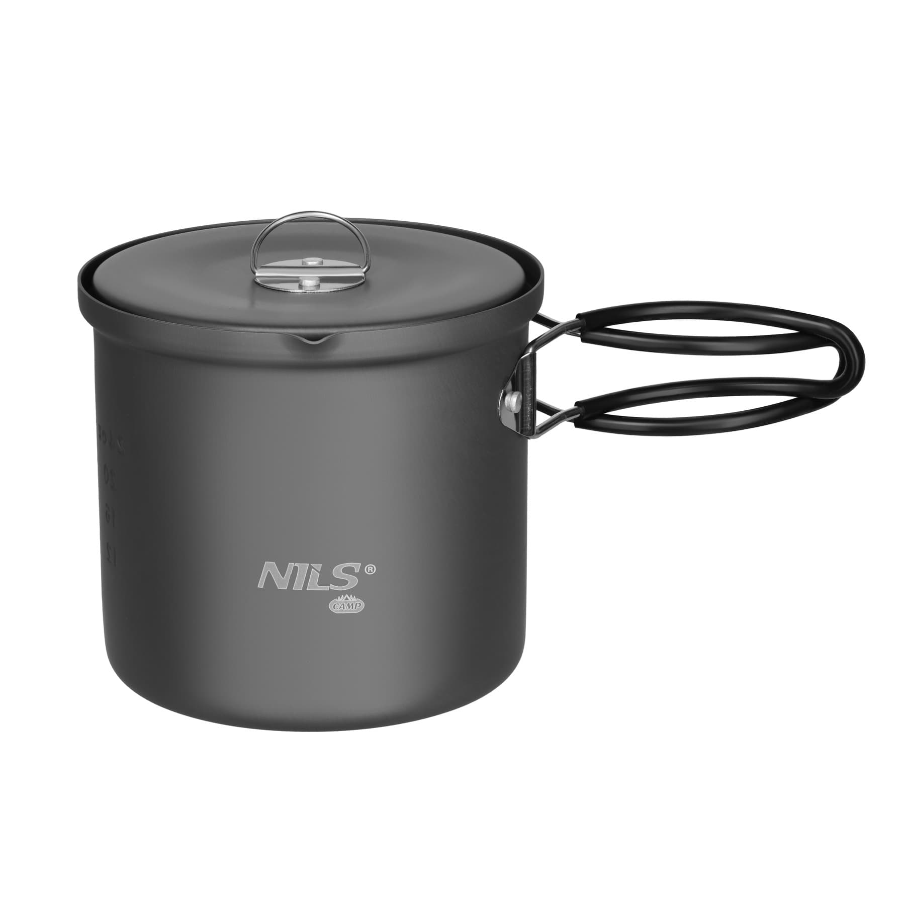 Nils Camp Garnek turystyczny aluminiowy z pokrywką 1000 ml