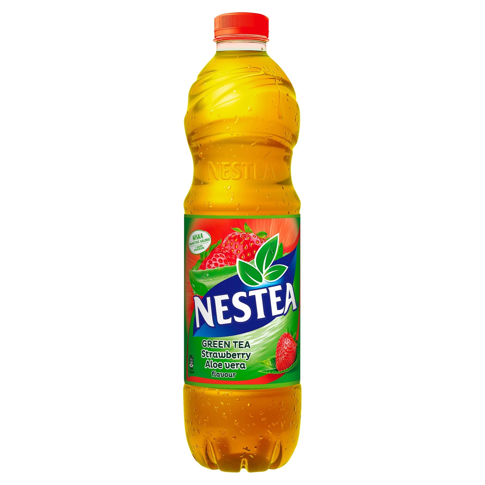 Nestea Green Tea Napój o smaku truskawkowym z dodatkiem aloesu 1,5