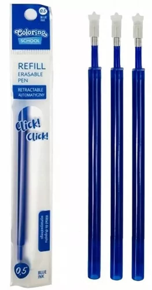 Wkład do długopisu Patio Colorino wymazywalny niebieski 0.5 mm