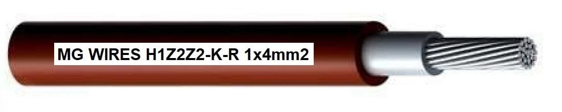Przewód fotowoltaiczny MG Wires 1x4mm2 0,6/1kV czerwony, szpula 500m
