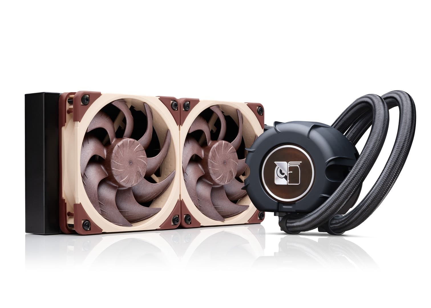 Chłodnica cieczy Noctua AIO dla procesora 12 cm 2 wentylatory 1800 RPM brązowa 4 szt.