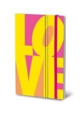 Notatnik Stifflex Fluo Love Yellow 210x130 mm 192 strony