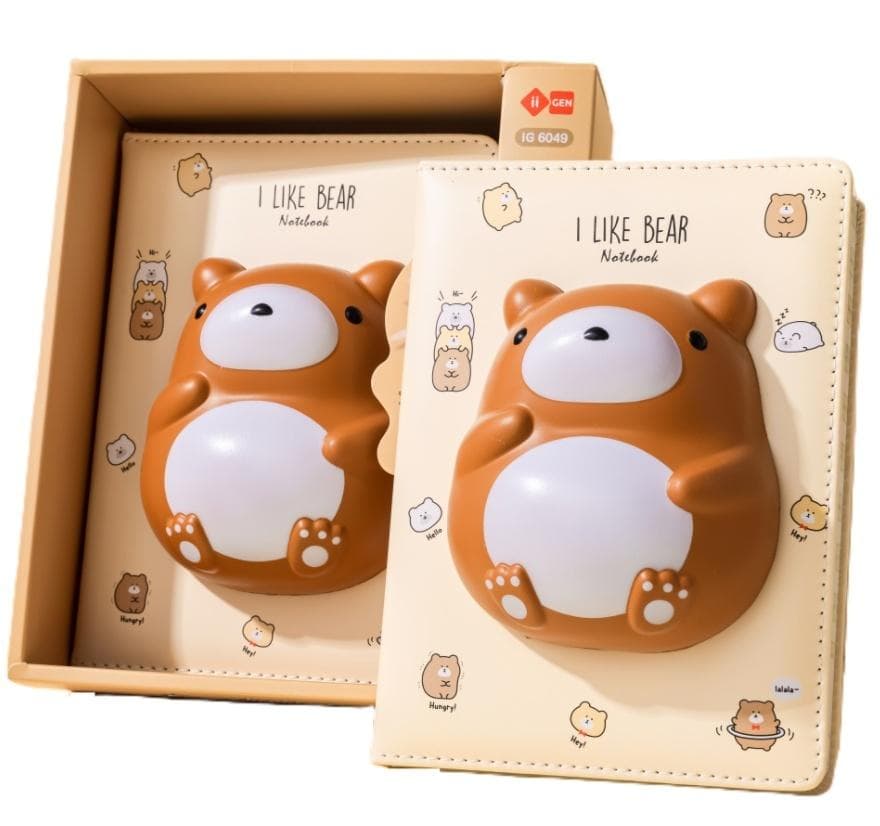 Squishy Notatnik Miś z miękką okładką 128 stron