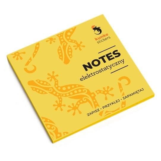 Elektrostatyczny notes żółty 10 x 9,8 cm 100 szt
