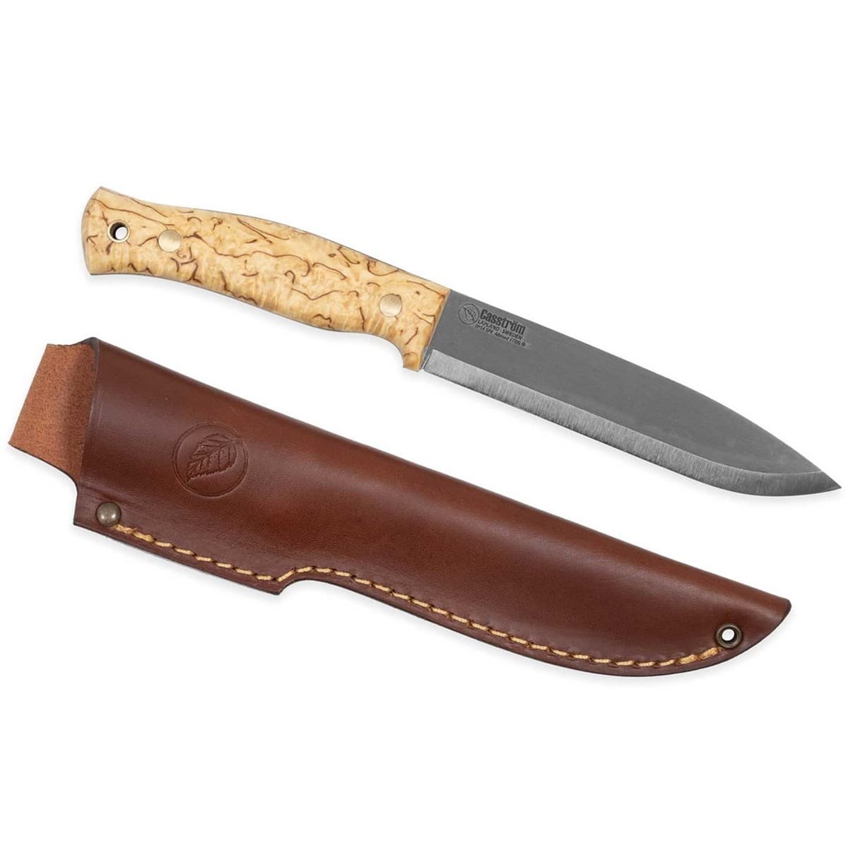 Nóż myśliwski Casström No.14 SFK Curly Birch A8 Mod