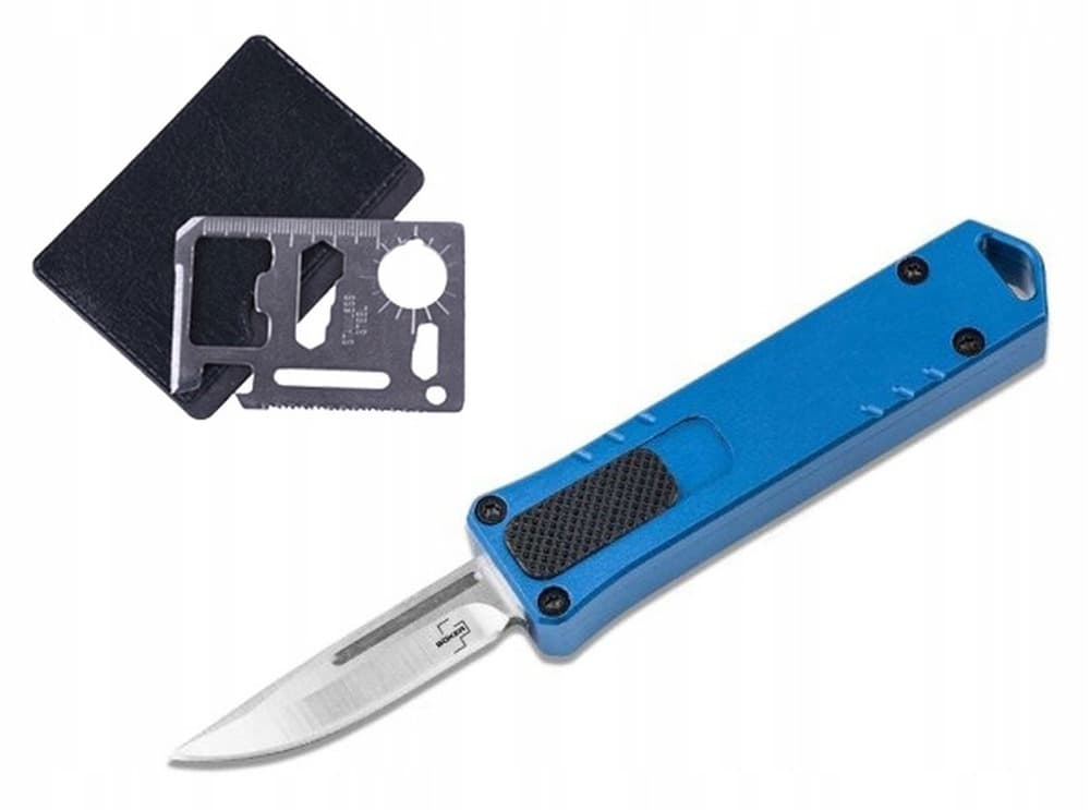 Nóż składany Böker Plus Micro USB OTF Blue