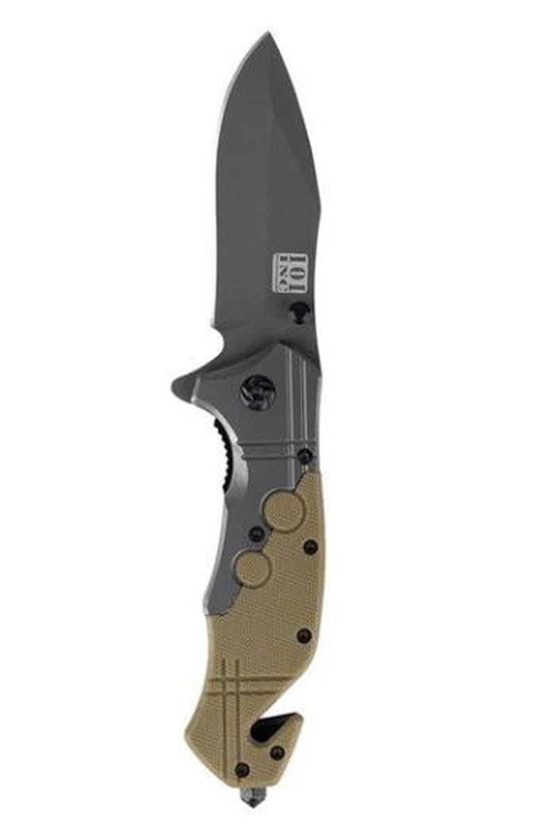 Nóż składany survivalowy Commander Rescue 101 INC Black/Tan