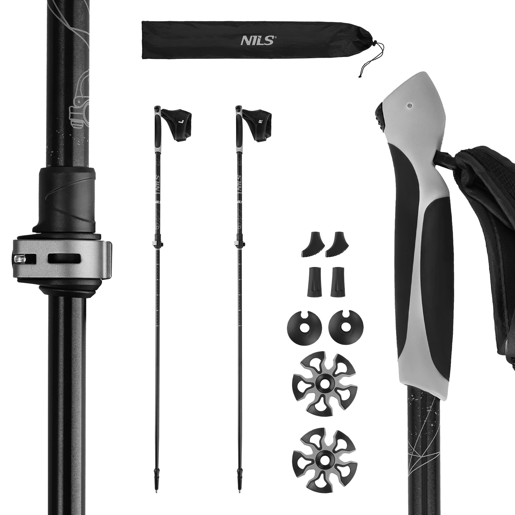 Nils Aluminium NW8612 Kije do Nordic Walking