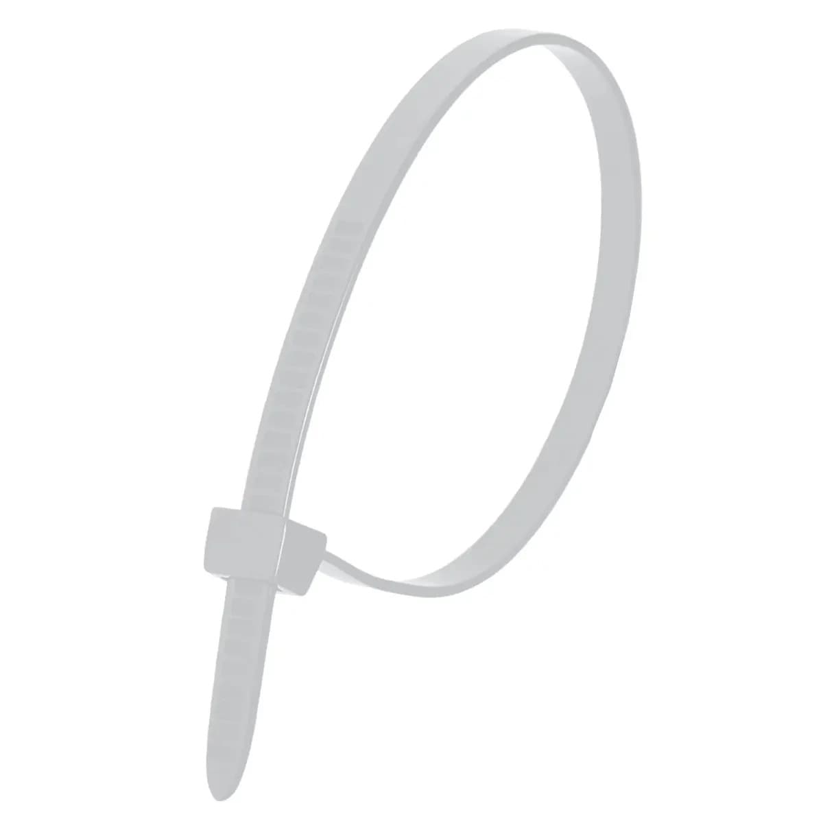 Nylonowe opaski zaciskowe białe 2,5 x 140 mm, 100 sztuk