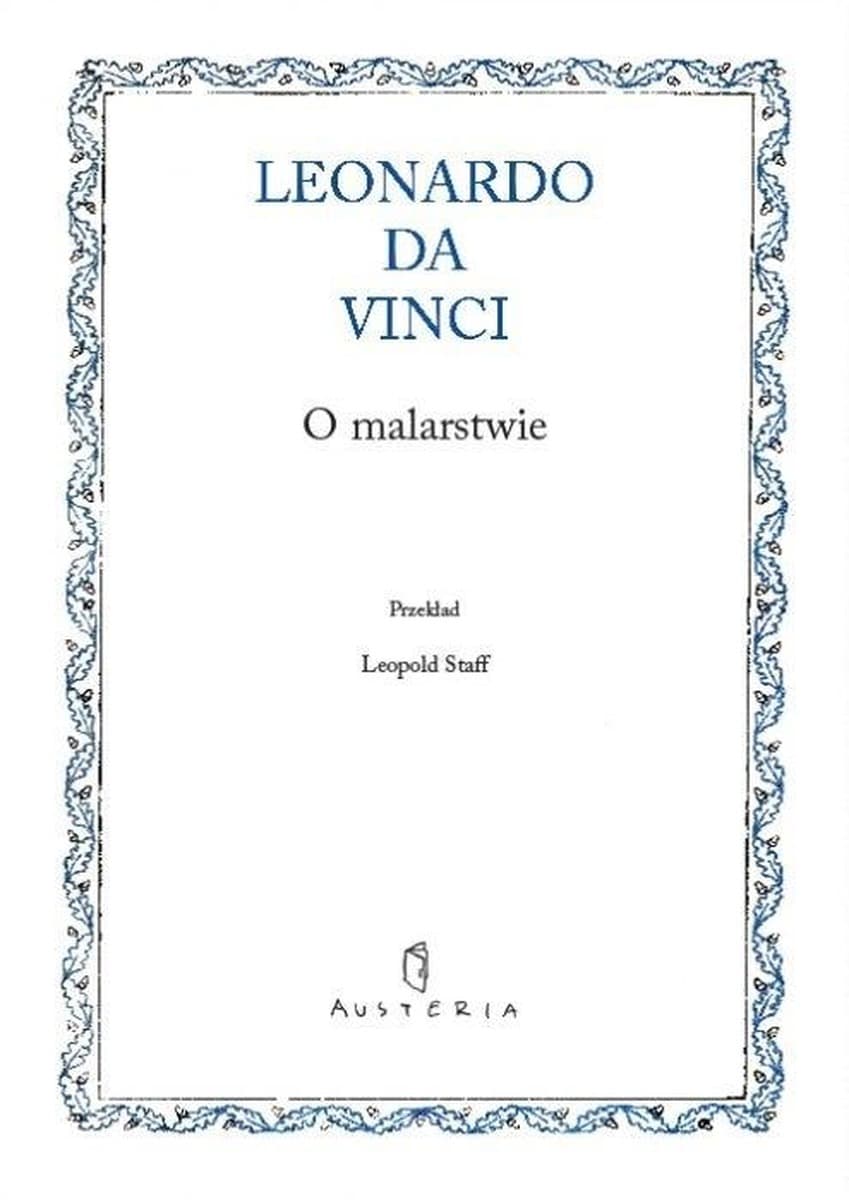 O malarstwie - esej o sztuce Leonarda da Vinci