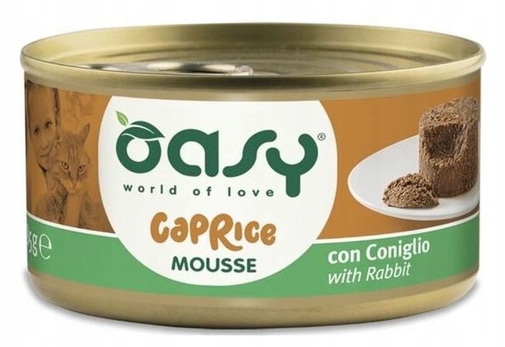 Oasy Caprice Mousse z Królikiem 85g - Karma dla Kota