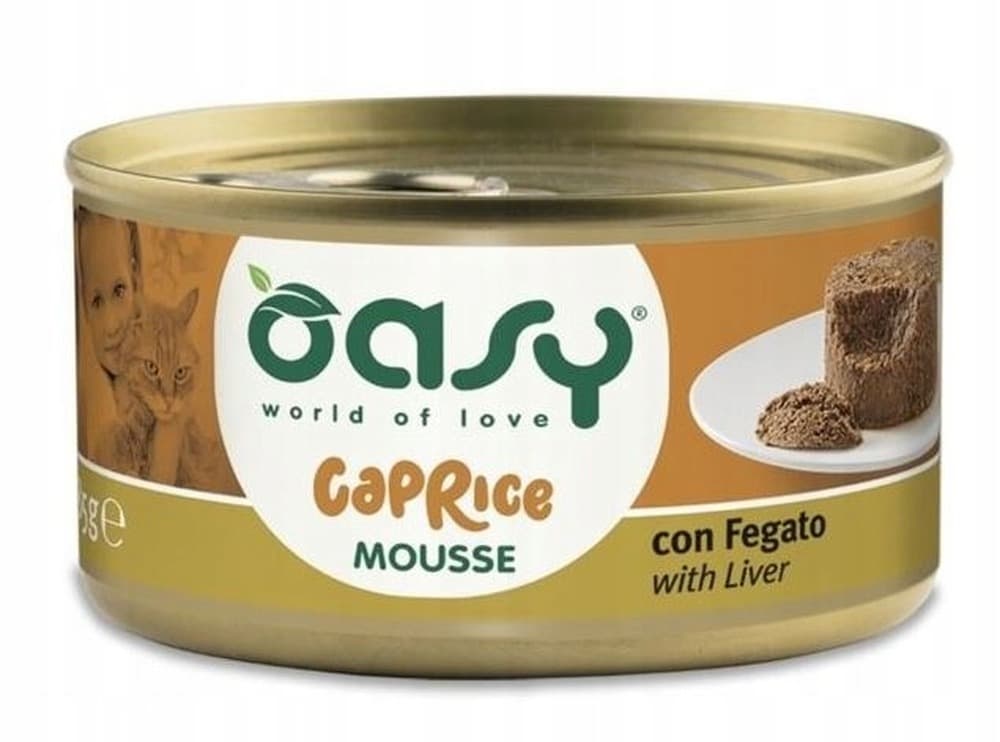 Oasy Caprice Mus z wątróbką dla kota 85 g