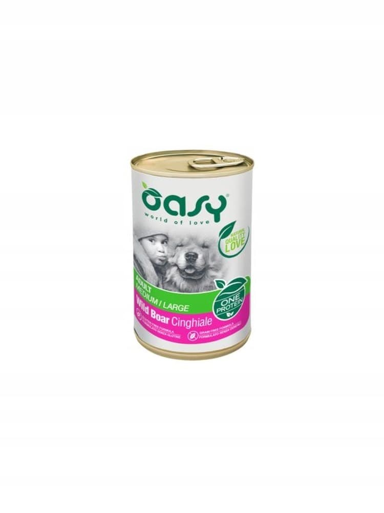 Oasy One Protein Adult Karma dla psów ras średnich i dużych z dzikiem 400 g