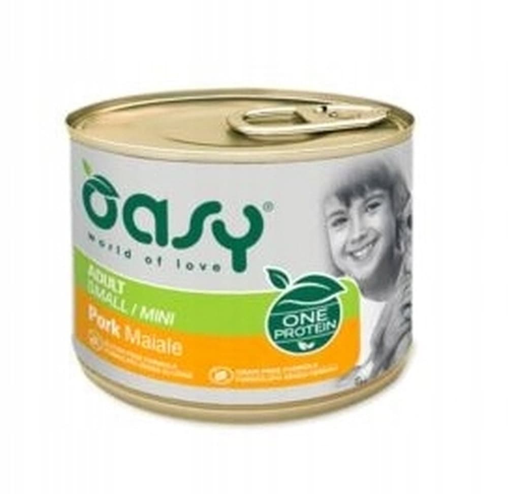 Oasy One Protein Karma dla psów dorosłych ras małych wieprzowina 200 g