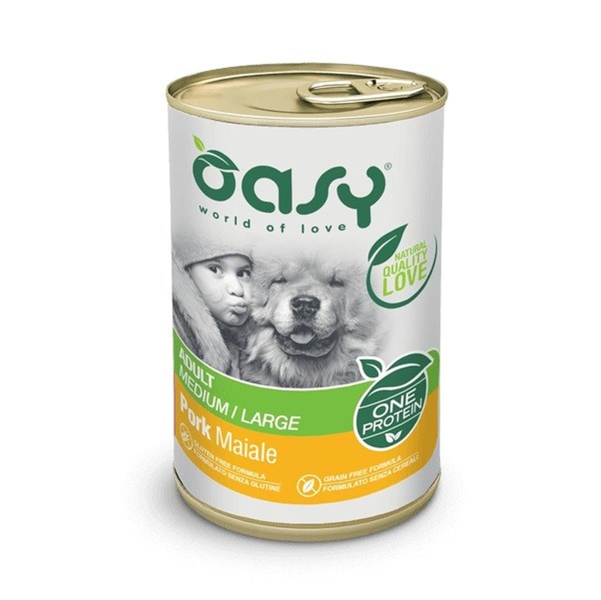 Oasy One Protein Karma dla psów ras średnich i dużych z wieprzowiną 400 g