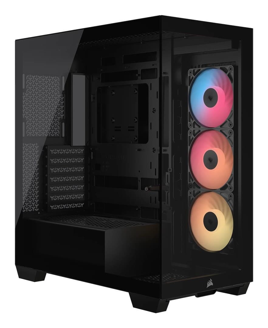Corsair 3500X RGB Czarna Obudowa Midi Tower ze Szkła Hartowanego