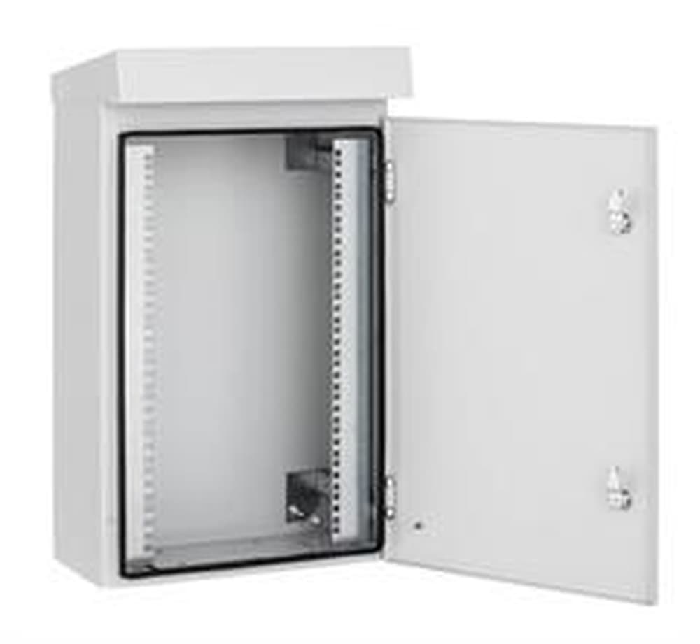 Obudowa EFB z termostatem, IP55, 2-krotna, do szafy 19", szara