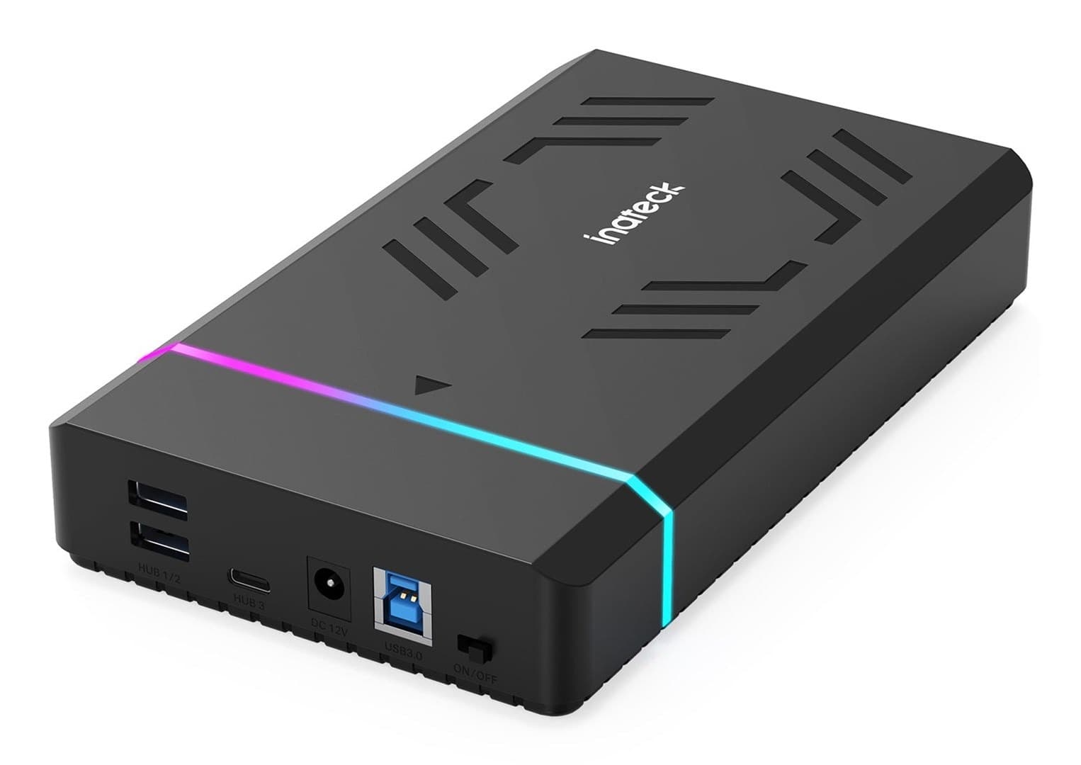 Obudowa na dysk Inateck 3.5" USB 3.0 SATA HDD/SSD z podświetleniem RGB