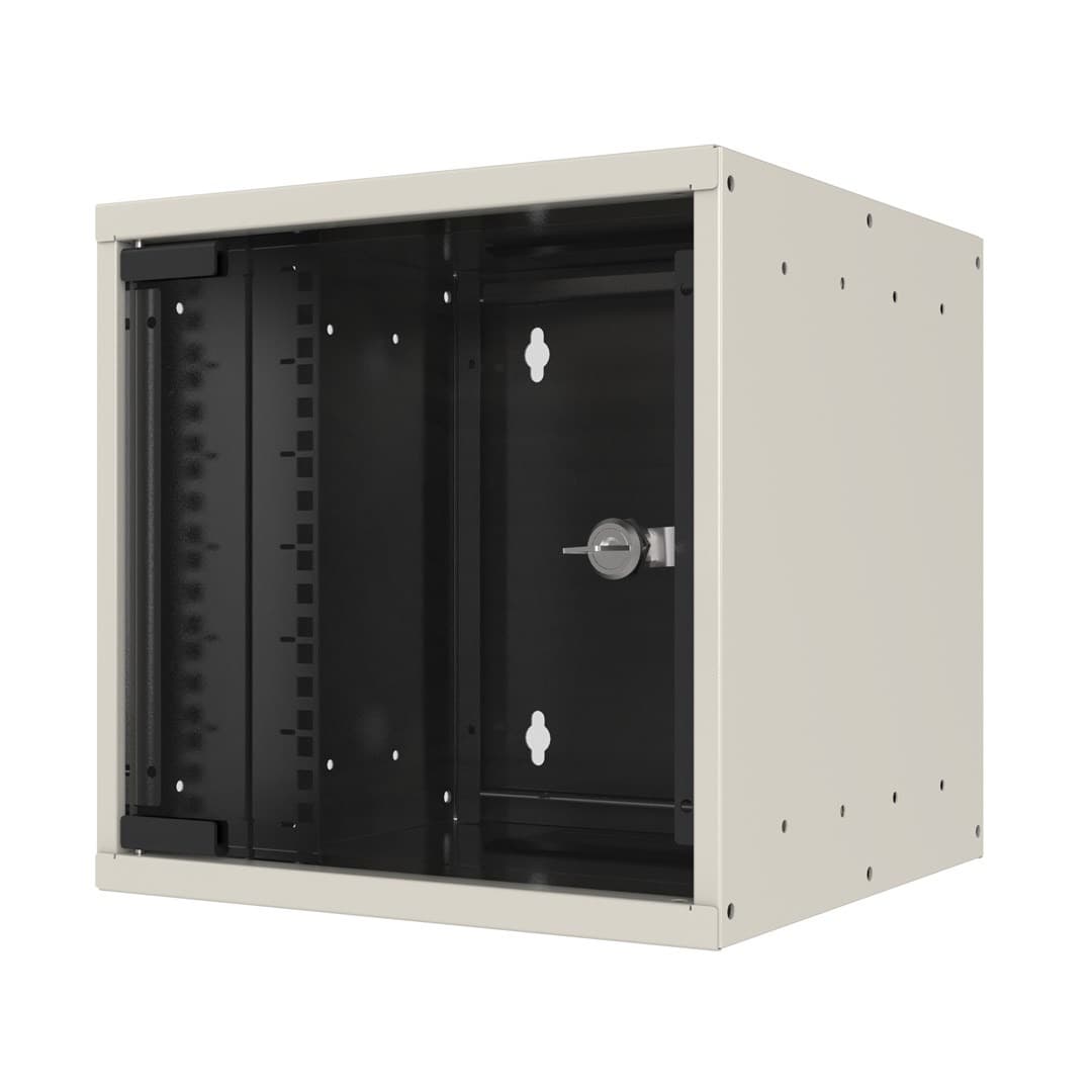 Obudowa ścienna EFB 10" 6HE, głębokość 300mm, 1-częściowa, RAL9010