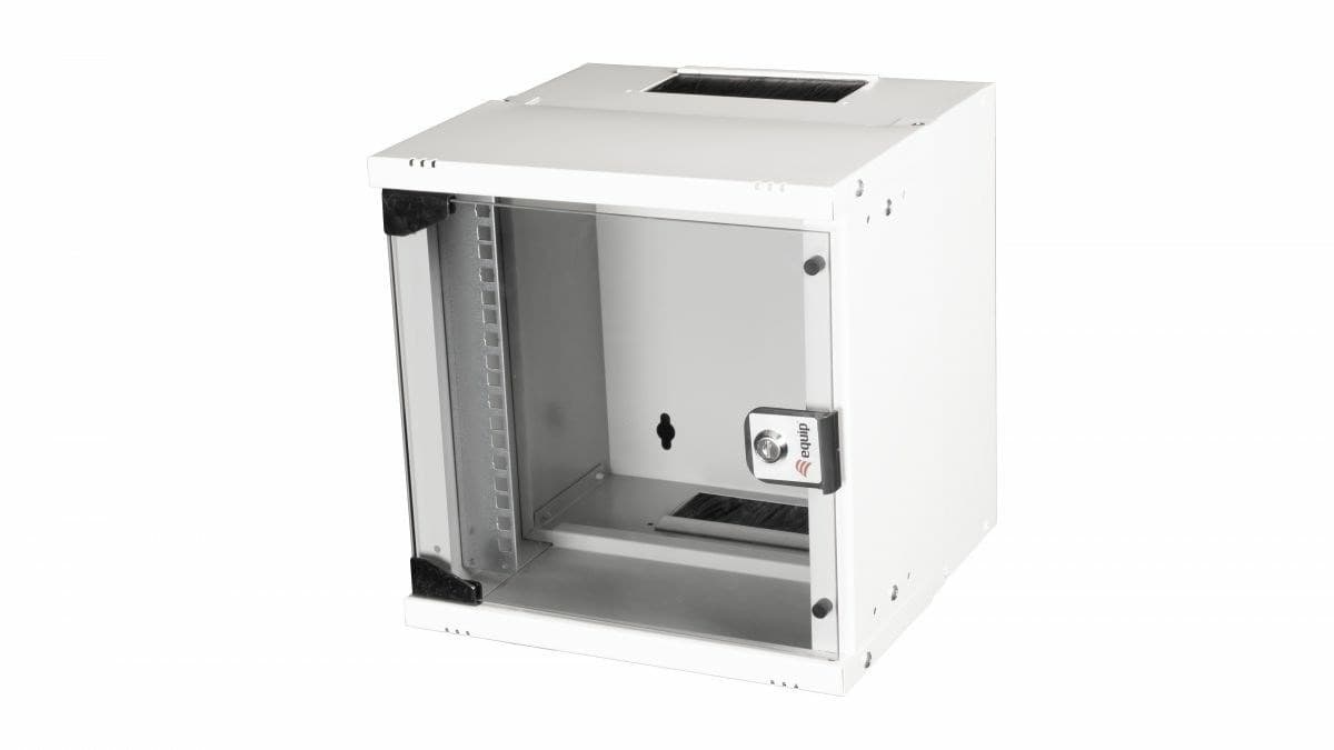 Obudowa ścienna Equip 10" z drzwiczkami szklanymi ECO 300x300mm 6U szara