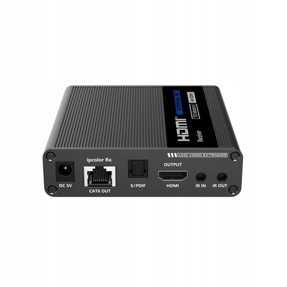 Odbiornik dodatkowy do przedłużacza HDMI 4K/60Hz po skrętce kat.6