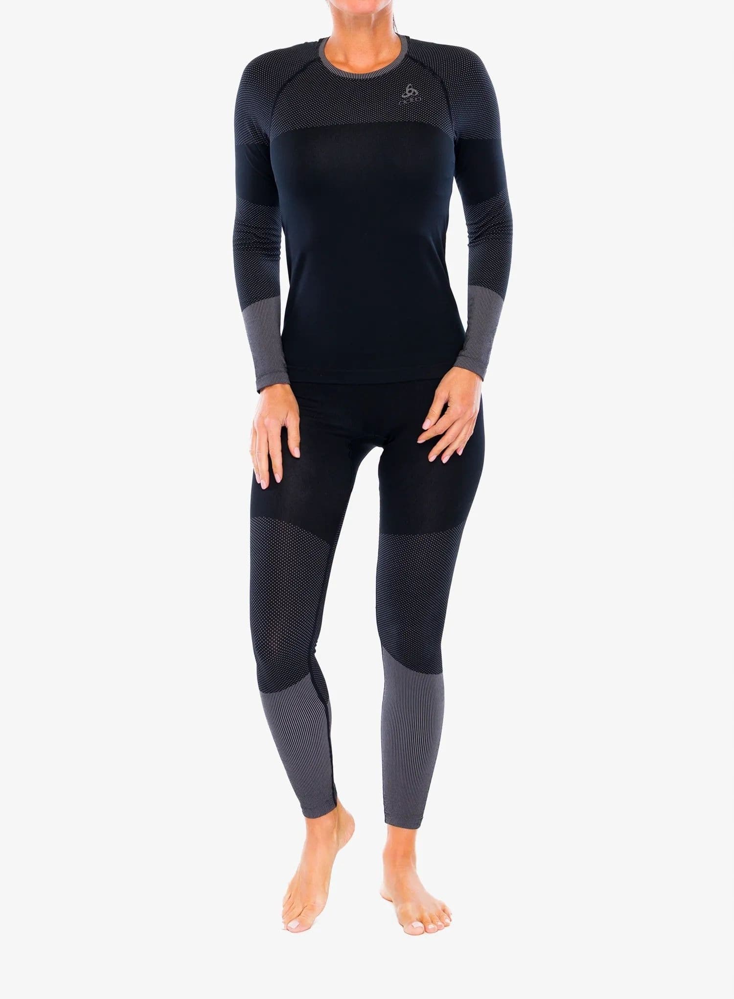 Odlo Fundamentals Performance Warm Set Long - bielizna termoaktywna, czarna, rozmiar L