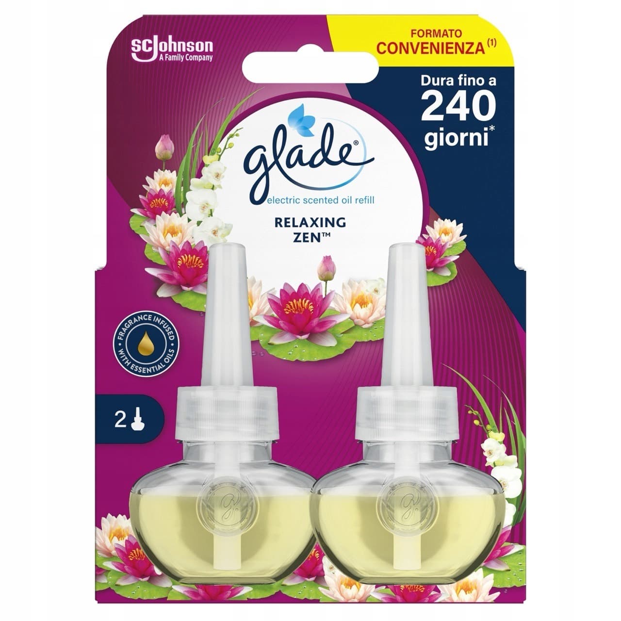 2 zapasy do elektrycznego odświeżacza Glade Relaxing Zen 2x20ml