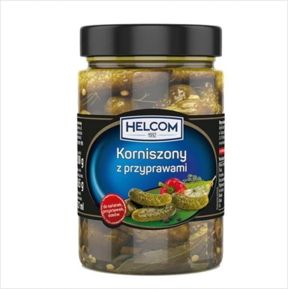 Ogórki korniszony z przyprawami Helcom 300 g