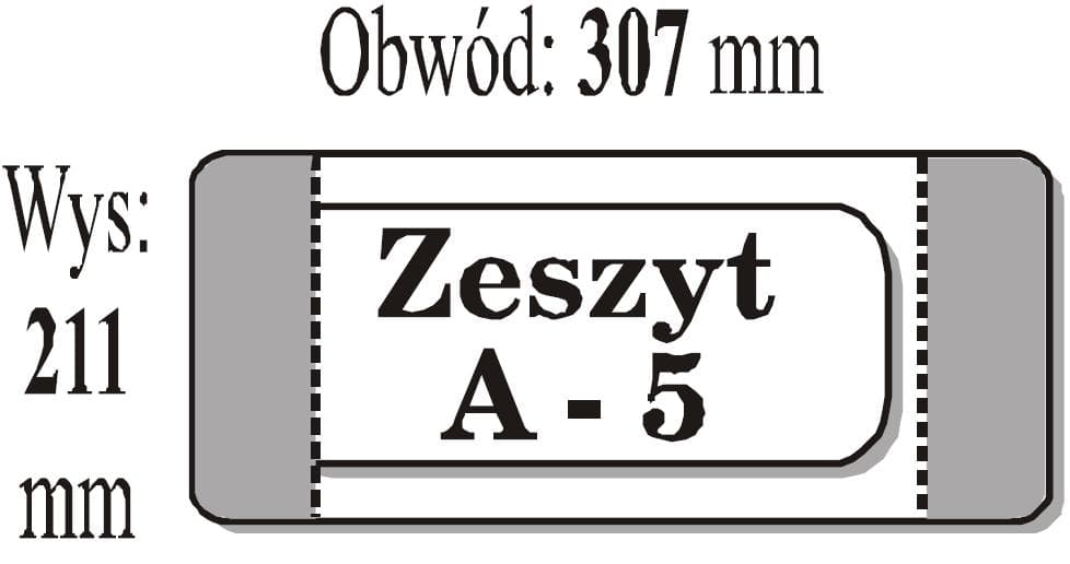 Okładka na zeszyt A5 przezroczysta, 50 sztuk