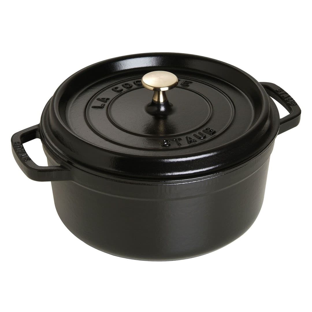 Garnek Staub okrągły czarny 3.8 l