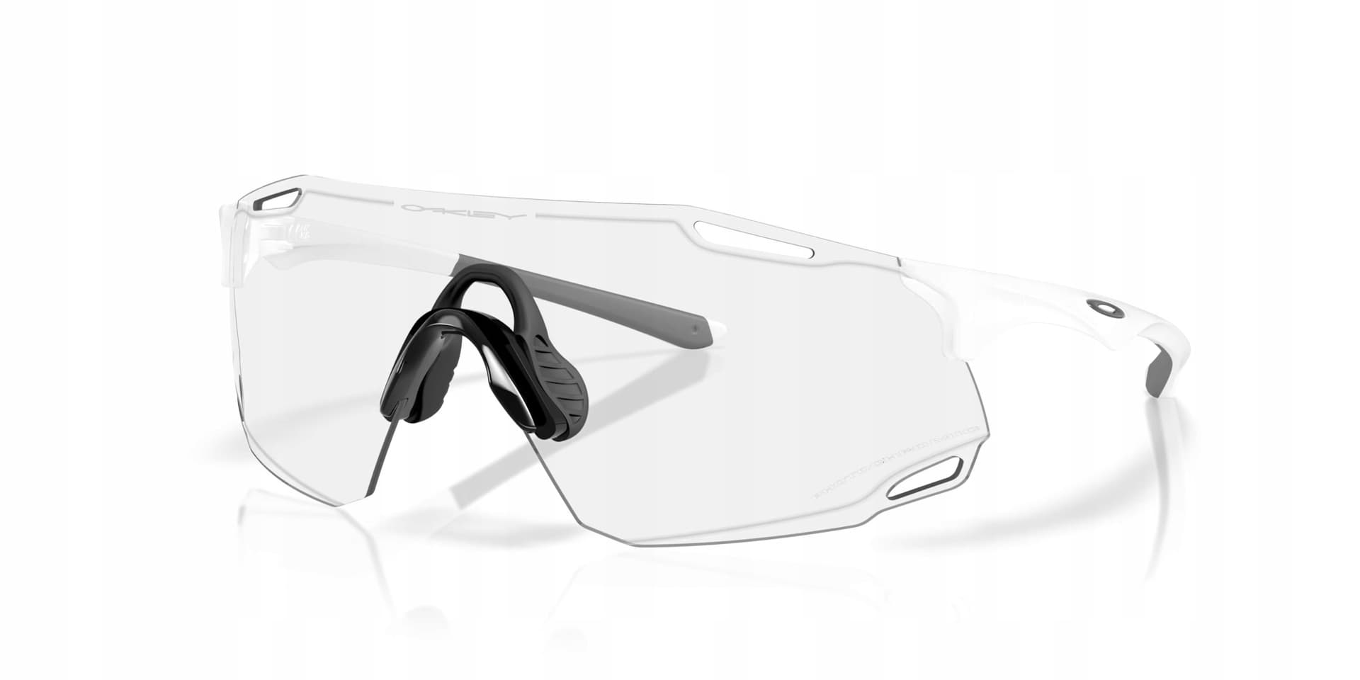 Okulary przeciwsłoneczne Oakley Cybr Zero - matte wht/clear photo blk