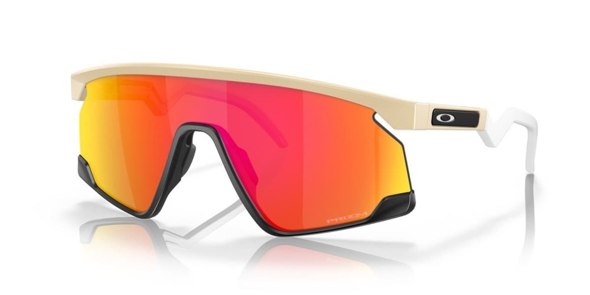 Okulary rowerowe Oakley BXTR soczewki Prizm Ruby matowy pustynny brąz