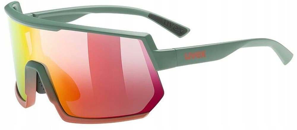 Okulary rowerowe Uvex Sportstyle 235 - moss gr.gra/mir.red