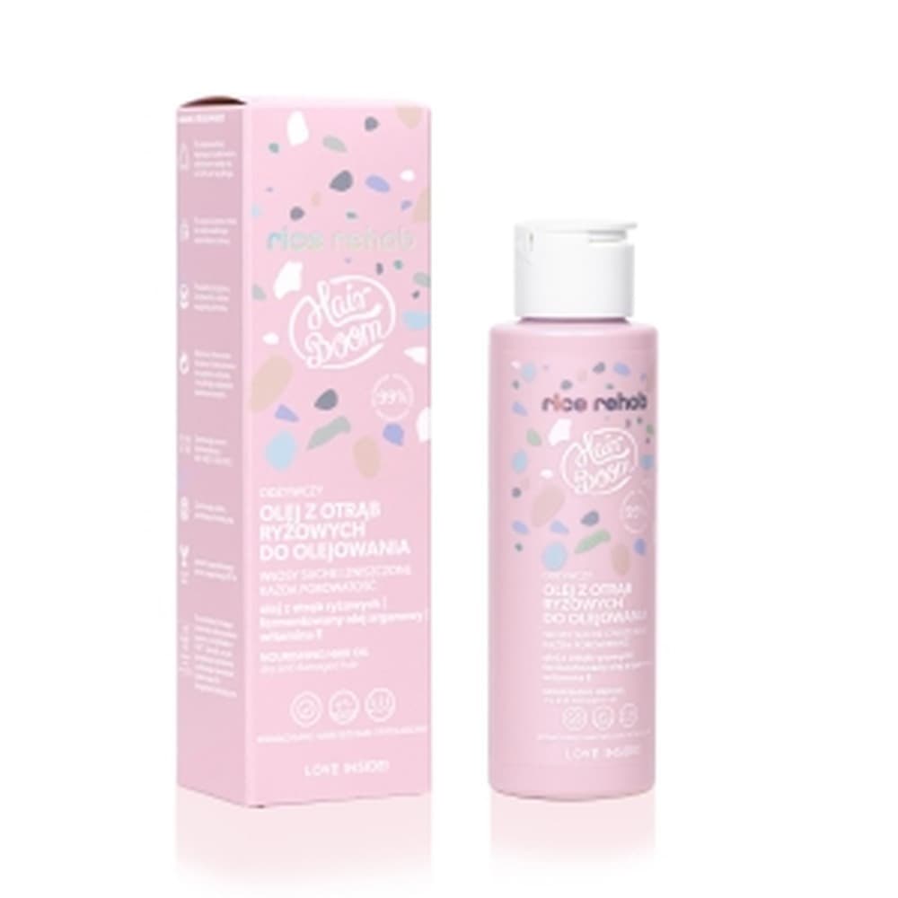 Hair Boom Ryżowy Olej z Otrąb Ryżowych do Włosów 100 ml