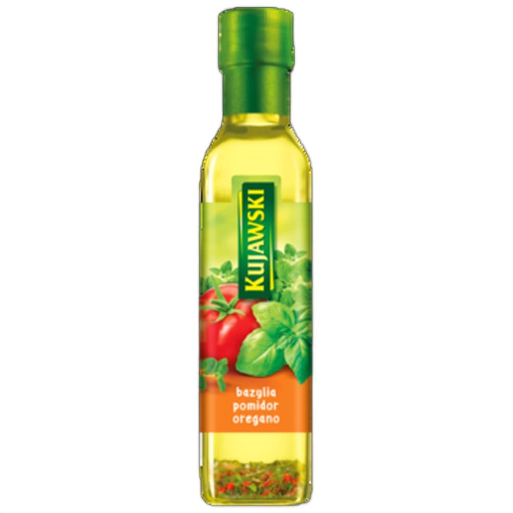 Olej rzepakowy Kujawski z bazylią, pomidorami i oregano 250 ml