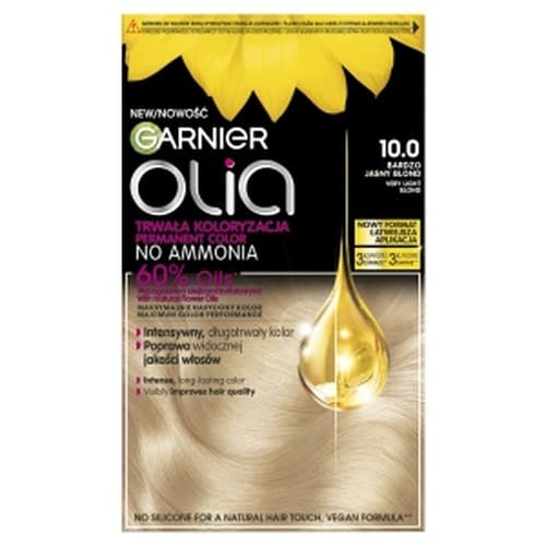 Farba do włosów Garnier Olia 10.0 Bardzo Jasny Blond