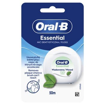 Oral-B Nić dentystyczna miętowa woskowana 50 m codzienna higiena