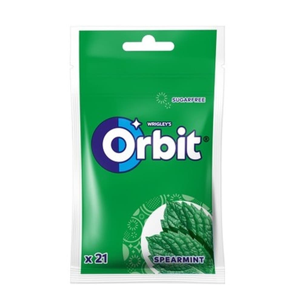 Orbit Peppermint Guma do żucia bez cukru 29 g (21 drażetek)