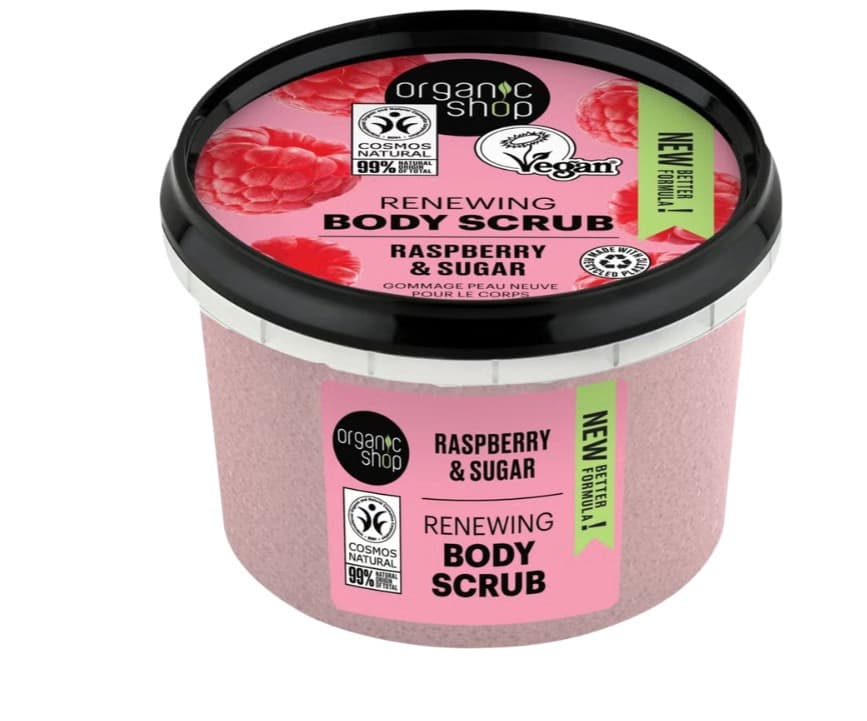 ORGANIK SHOP Regenerujący Peeling do Ciała Malina i cukier 250 ml
