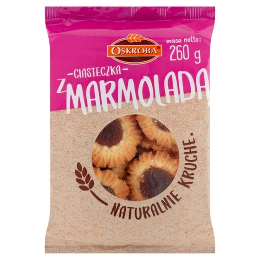 Oskroba Ciasteczka kruche z marmoladą 260g